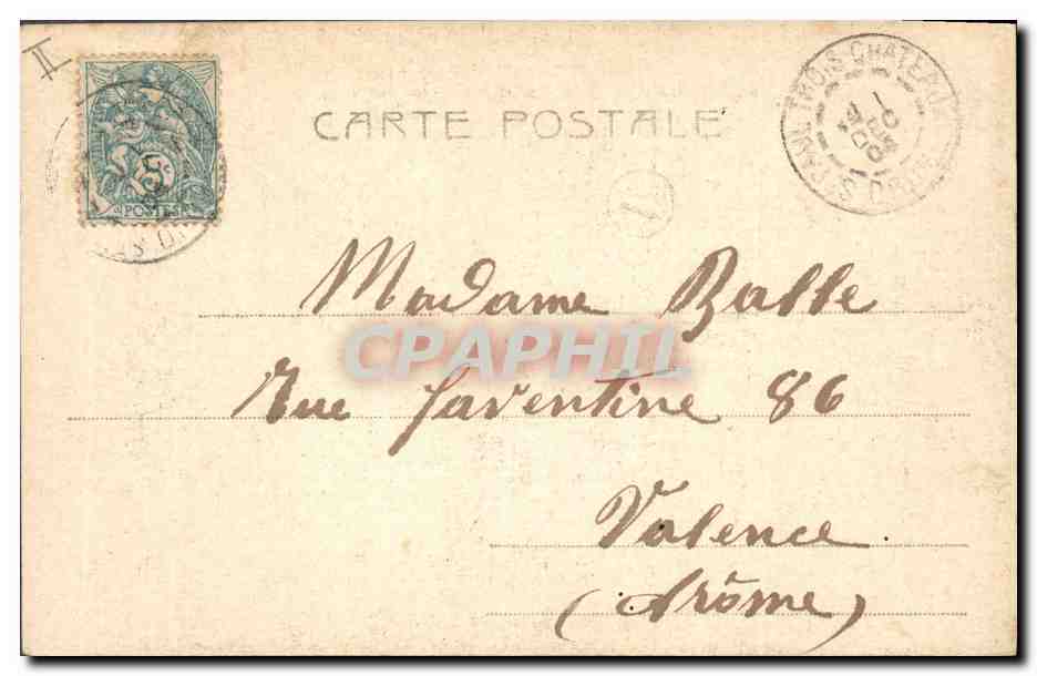 CPA Fantaisie Femme Lettres Lettre O Papillon  — Verso