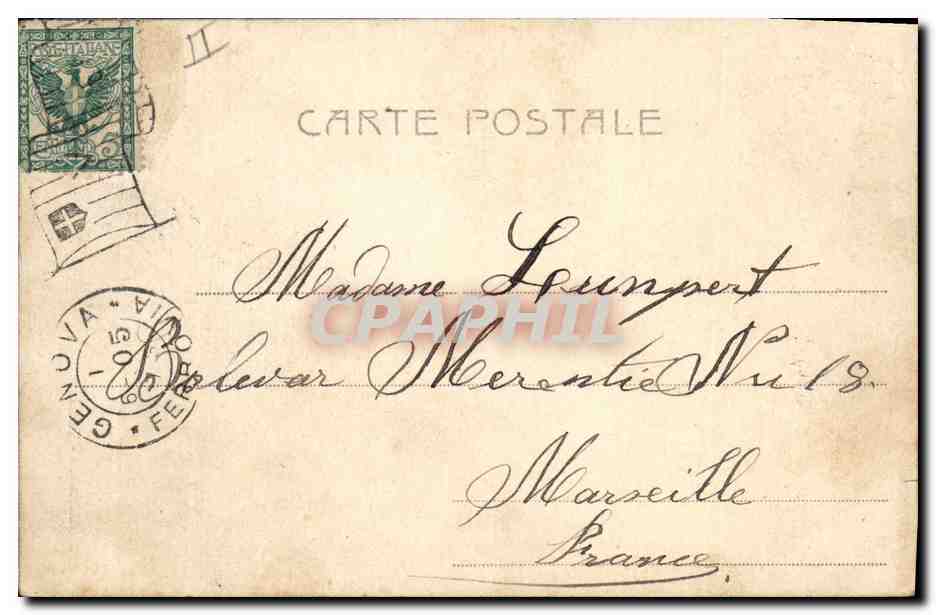 Femme dans un cadre de bouleaux — Terni — éditeur inconnu, n° 4912 — Reverso