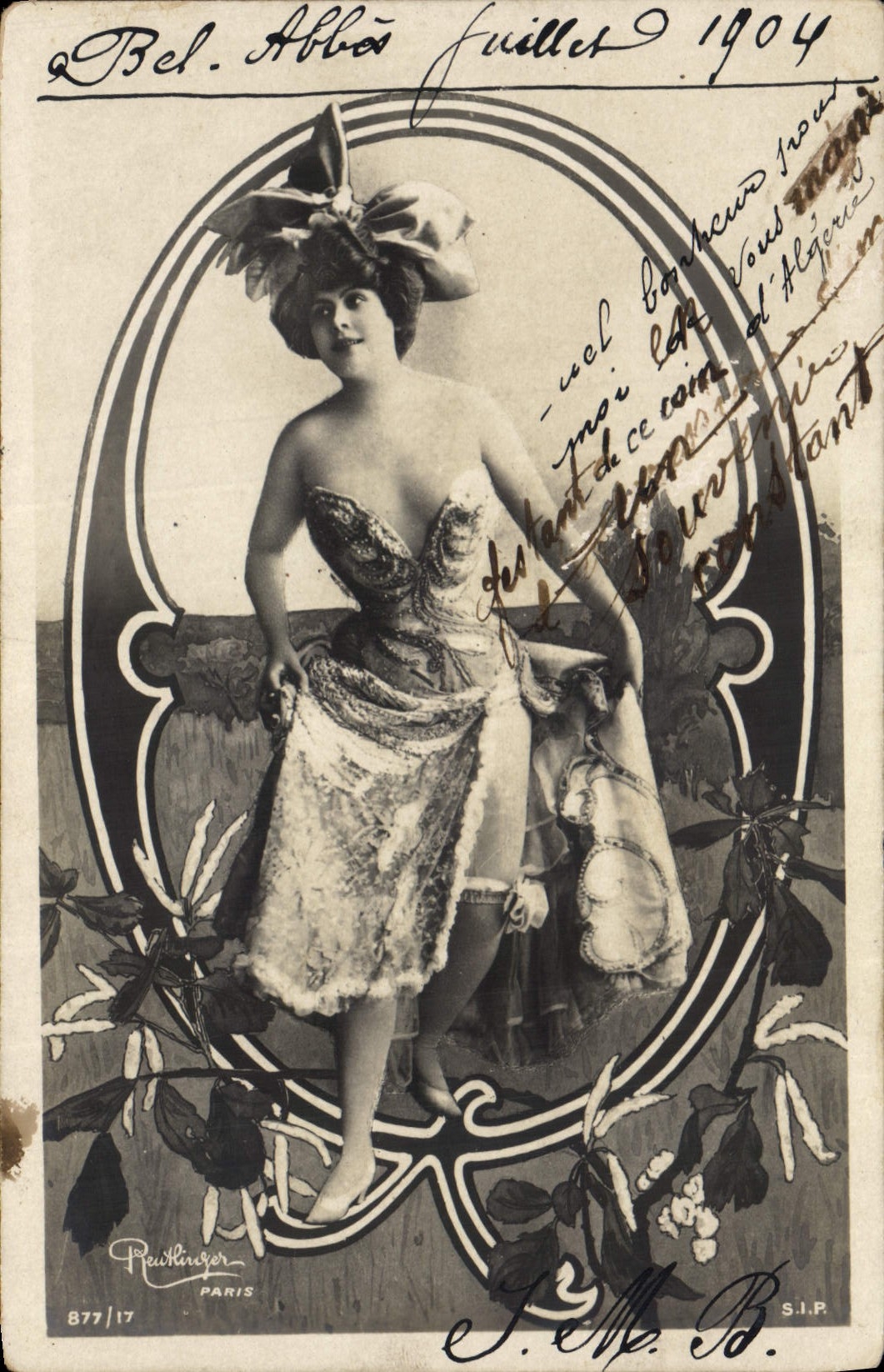 Bel Abbés - jeune femme en robe ornée — Peutheuer, n° 877/17