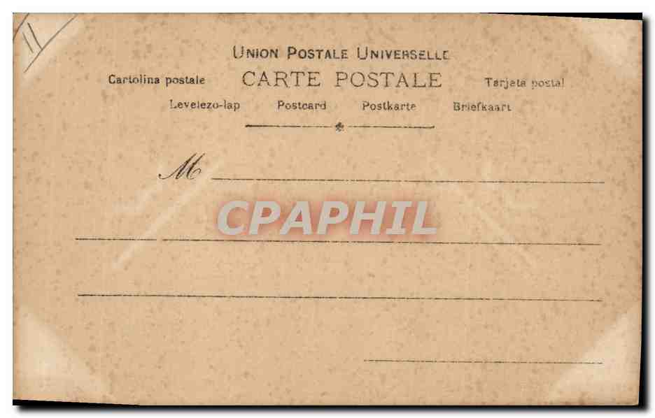 Femme et enfants dans un cadre décoratif — éditeur S.R.C. n° 195 — Verso