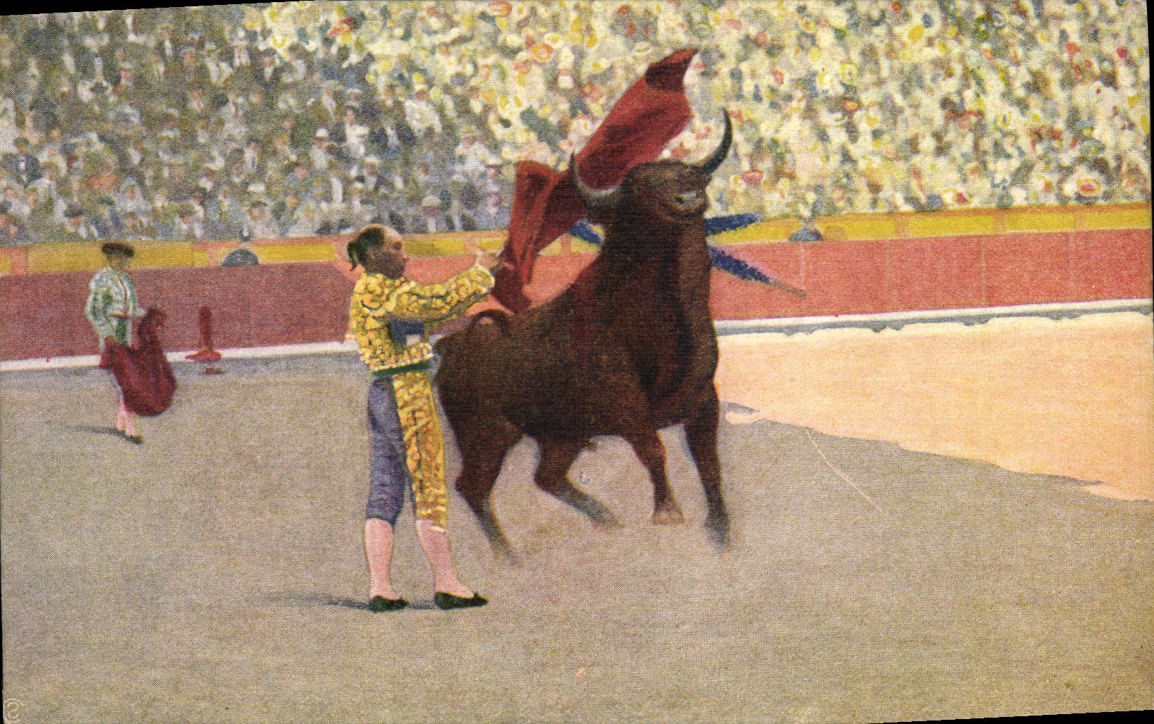CPA Corrida Course de taureaux Un pase ayudado 