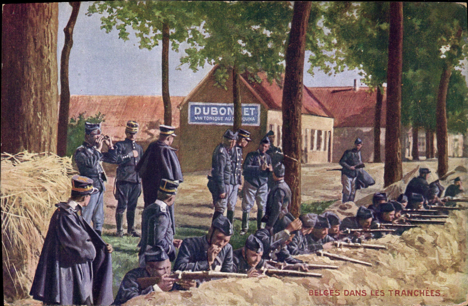 Belges dans les tranchées — Dubonnet Vin Tonique au Quinquina — Collection Dubonnet