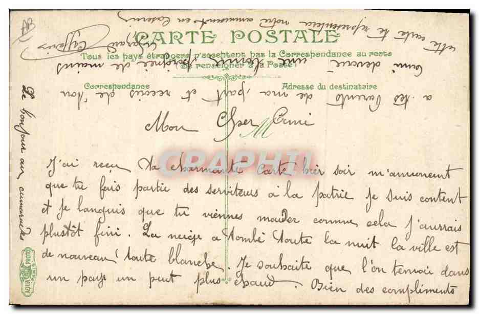 Infanterie. Les jeux, lutte de traction — L.V & Cie, n° 3607 — Reverso
