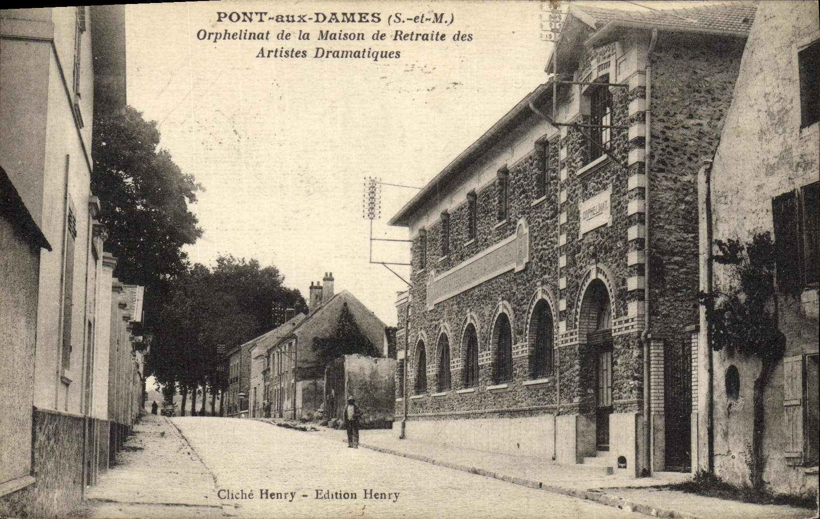 CPA Cinema Pont aux Dames Orphelinat de la maison de retraite des artistes dramatiques