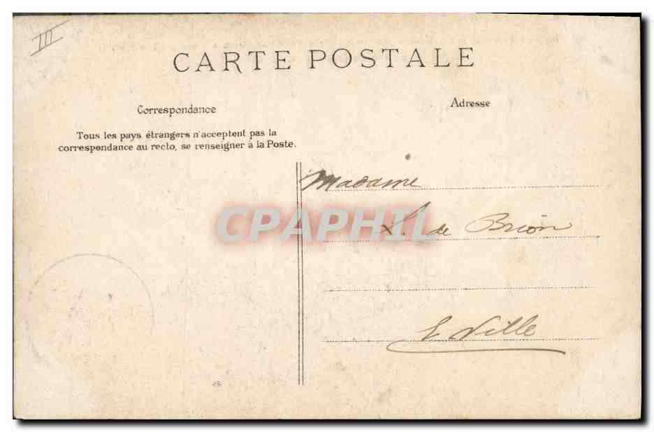 CPA Cinema Maison de retraite des artistes dramatiques a Pont aux Dames Couilly Entree du chateau — Rückseite
