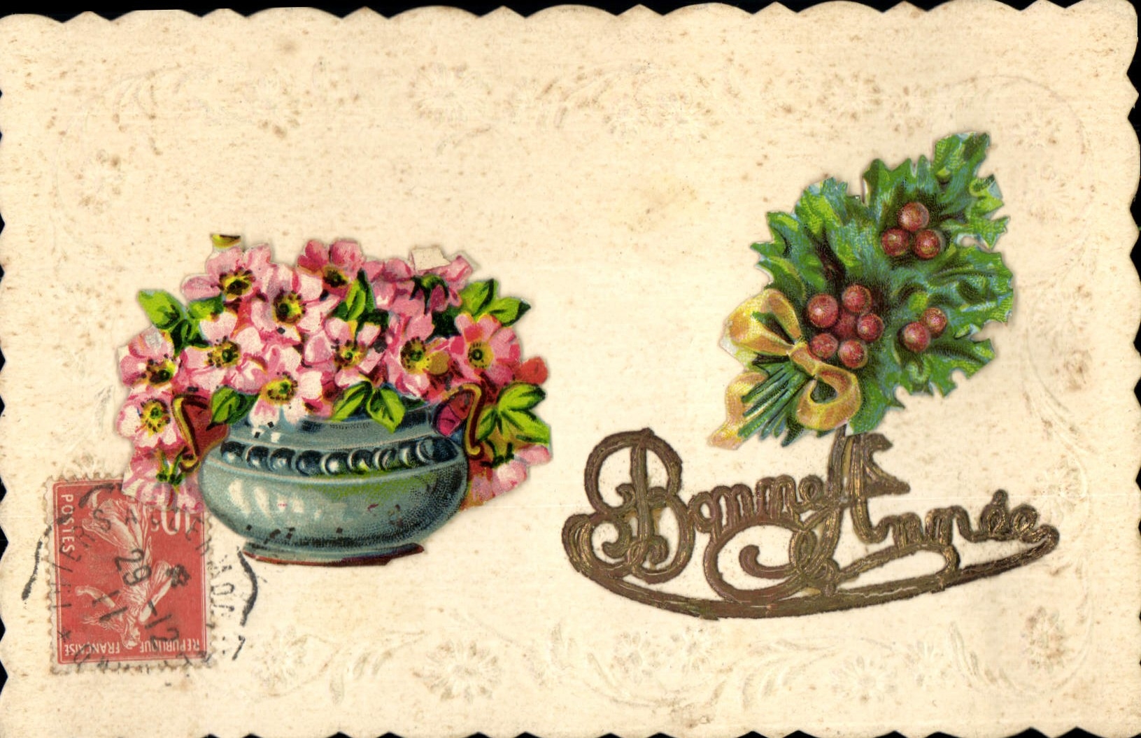 CPA Fantaisie Fleurs 