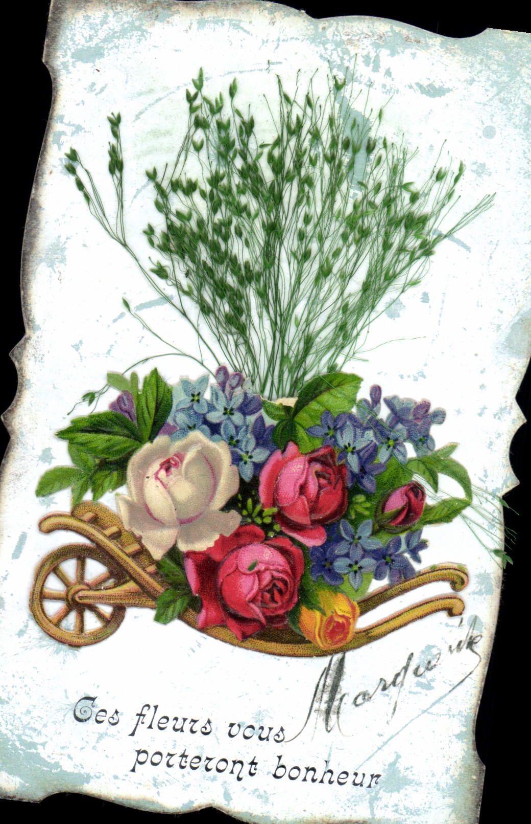 CPA Fantaisie Fleurs 