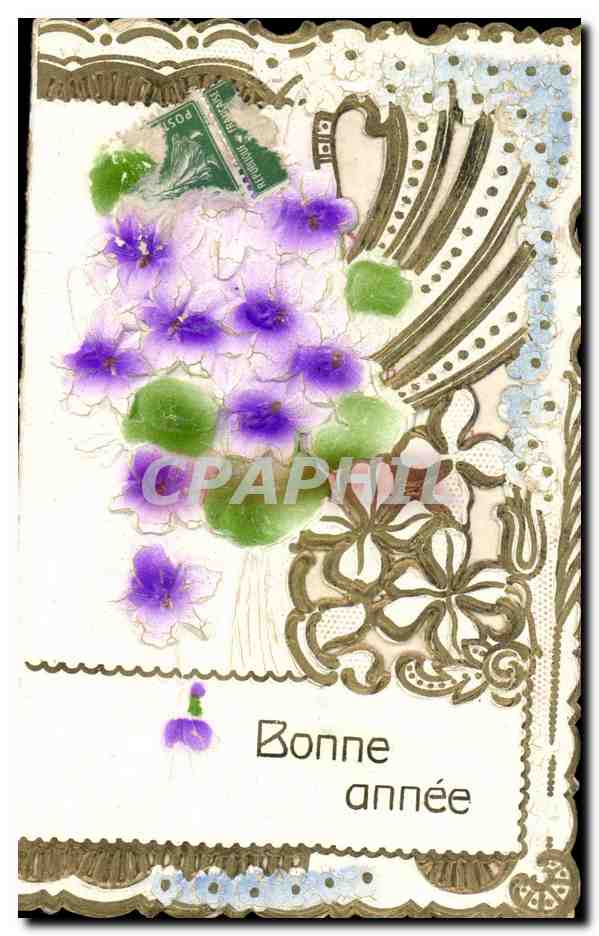 Bouquet van viooltjes — Goed jaar — onbekende uitgever