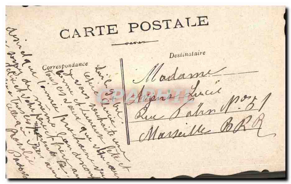Bouquet de violettes — Souvenir — Lucie — Verso