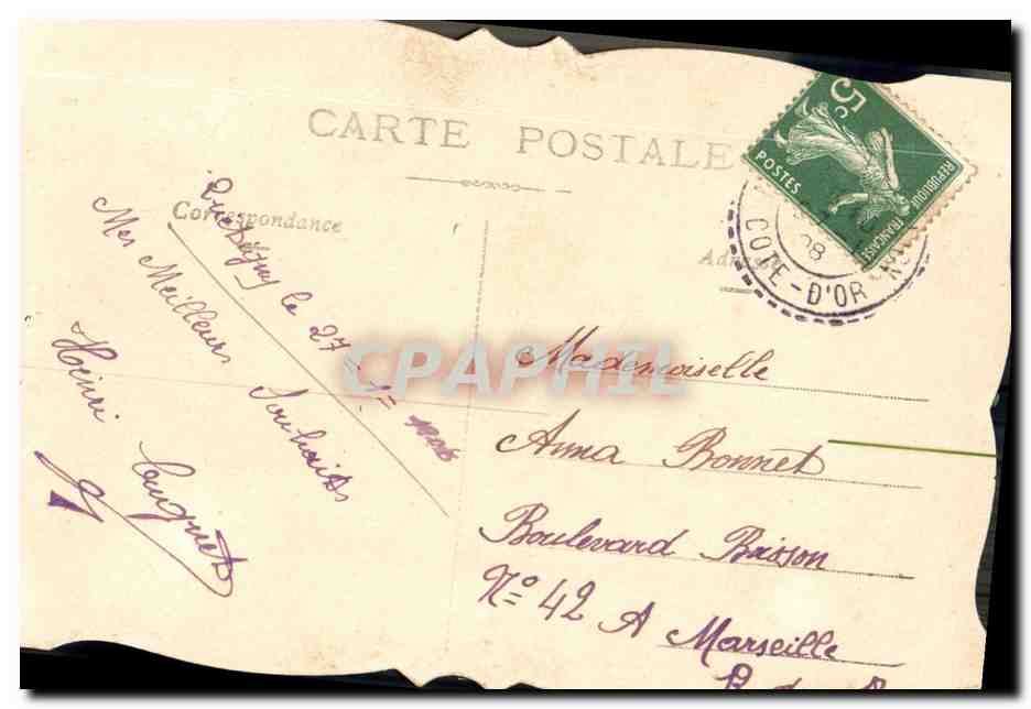 Fleurs de pensée — Pansies — Éditeur inconnu, n° de série non visible — Verso