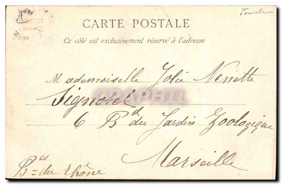 CPA Folklore Douarnenez Un jour de fete — Verso