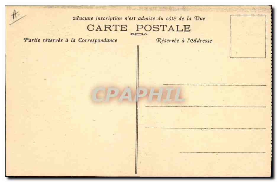 CPA Folklore Fumeuse Gouezec Finistere Tabac — Verso
