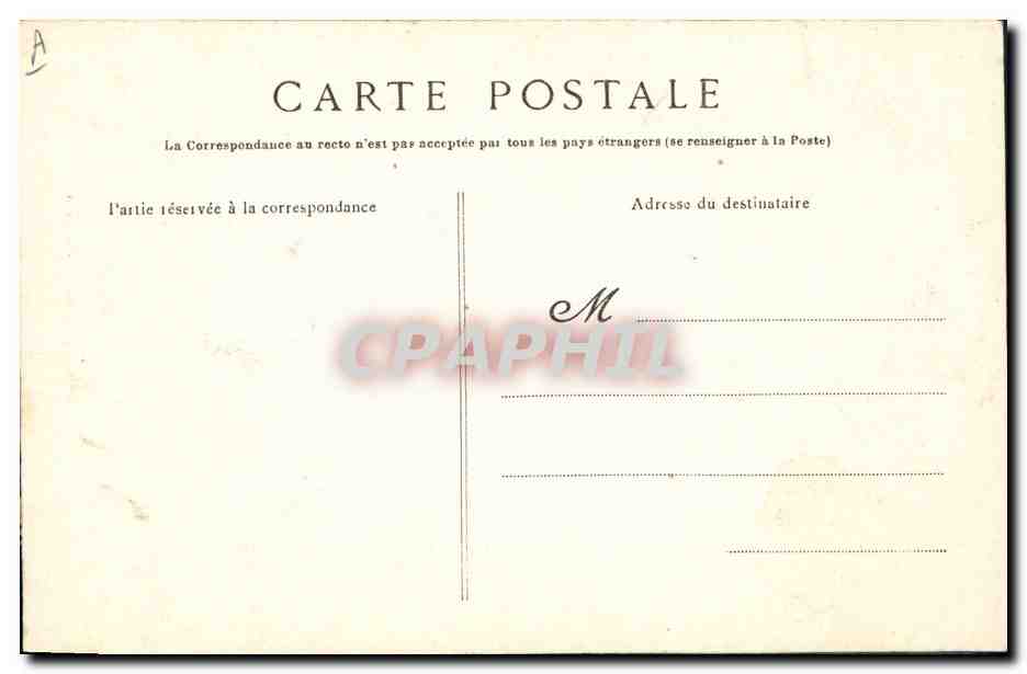 CPA Folklore Fillette de Chateaulin — Verso