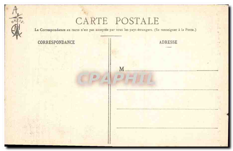 CPA Folklore Bannalec Toilette de mariage  — Verso