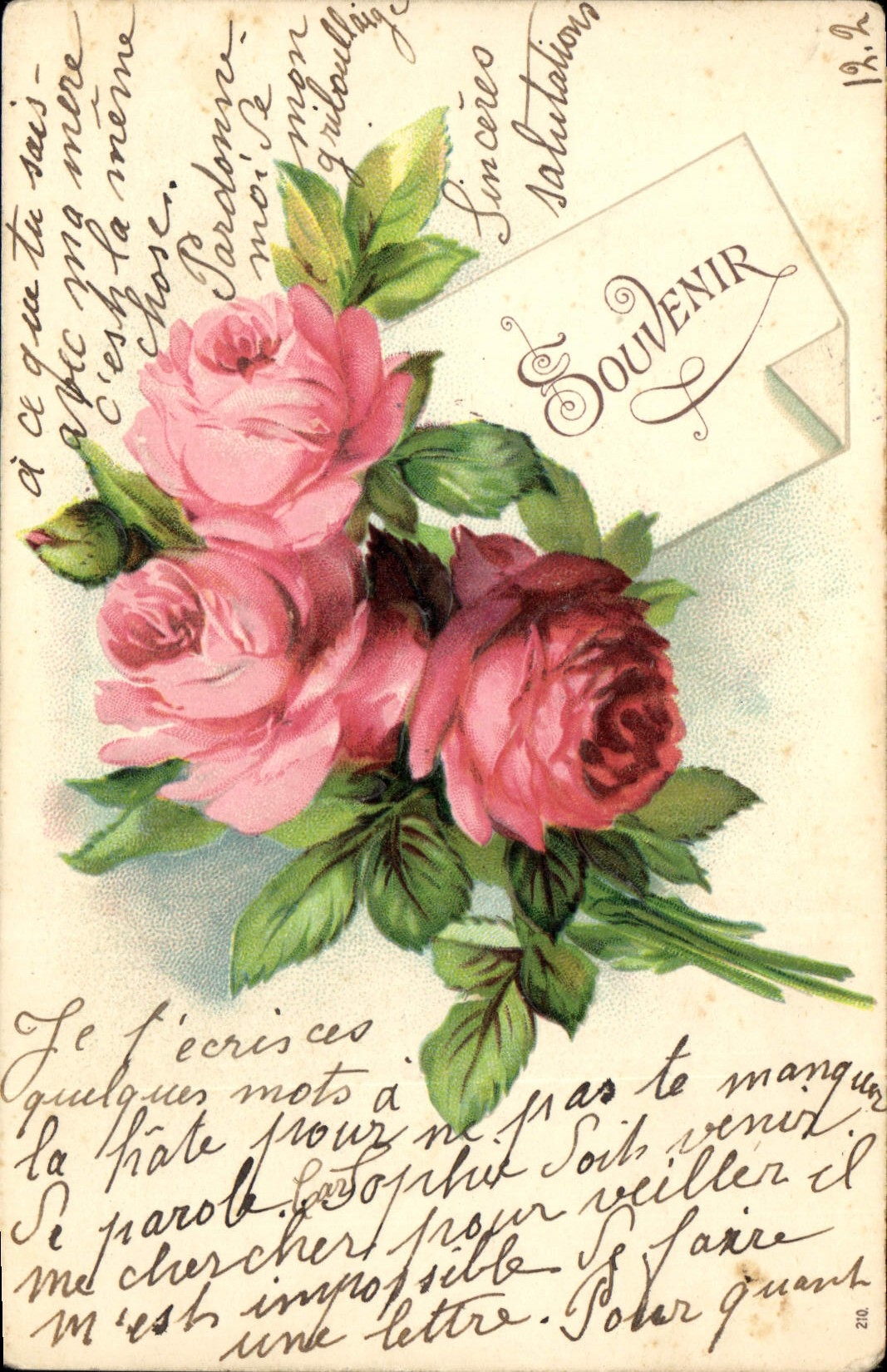 CPA Fantaisie Fleurs 
