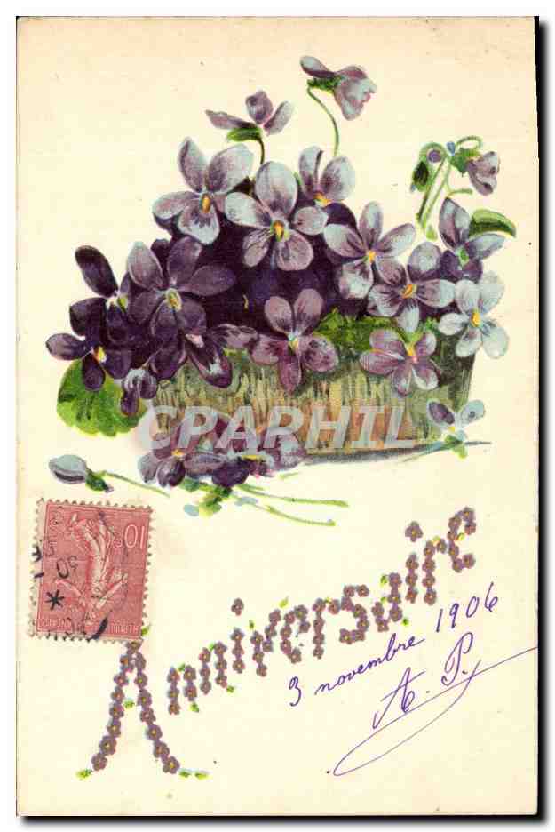 CPA Fantaisie Fleurs 