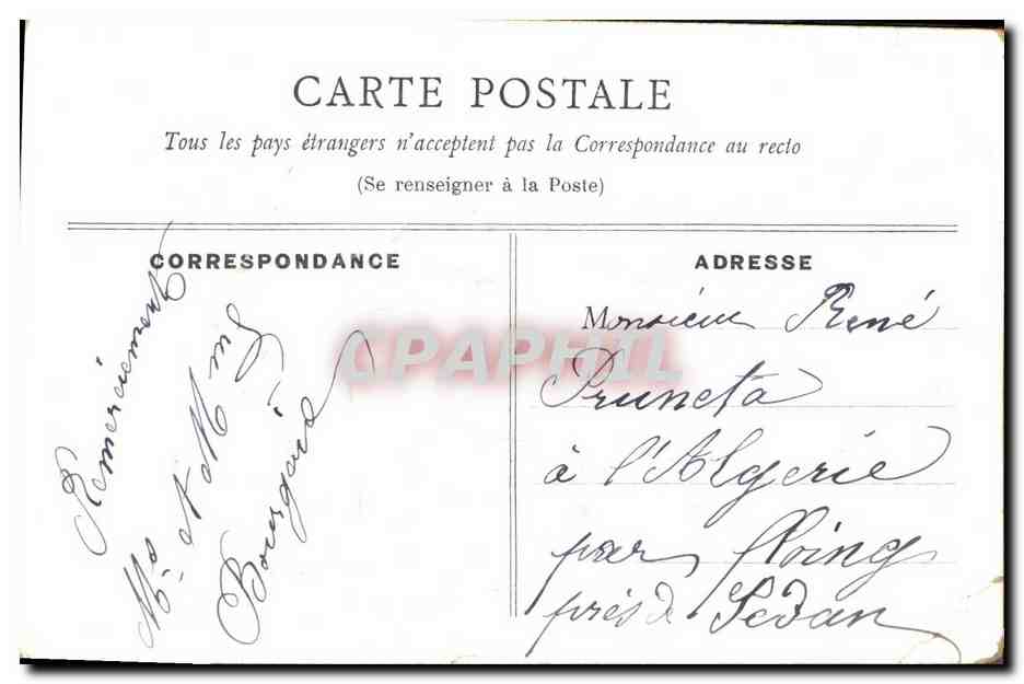 CPA Fantaisie Fleurs  — Verso