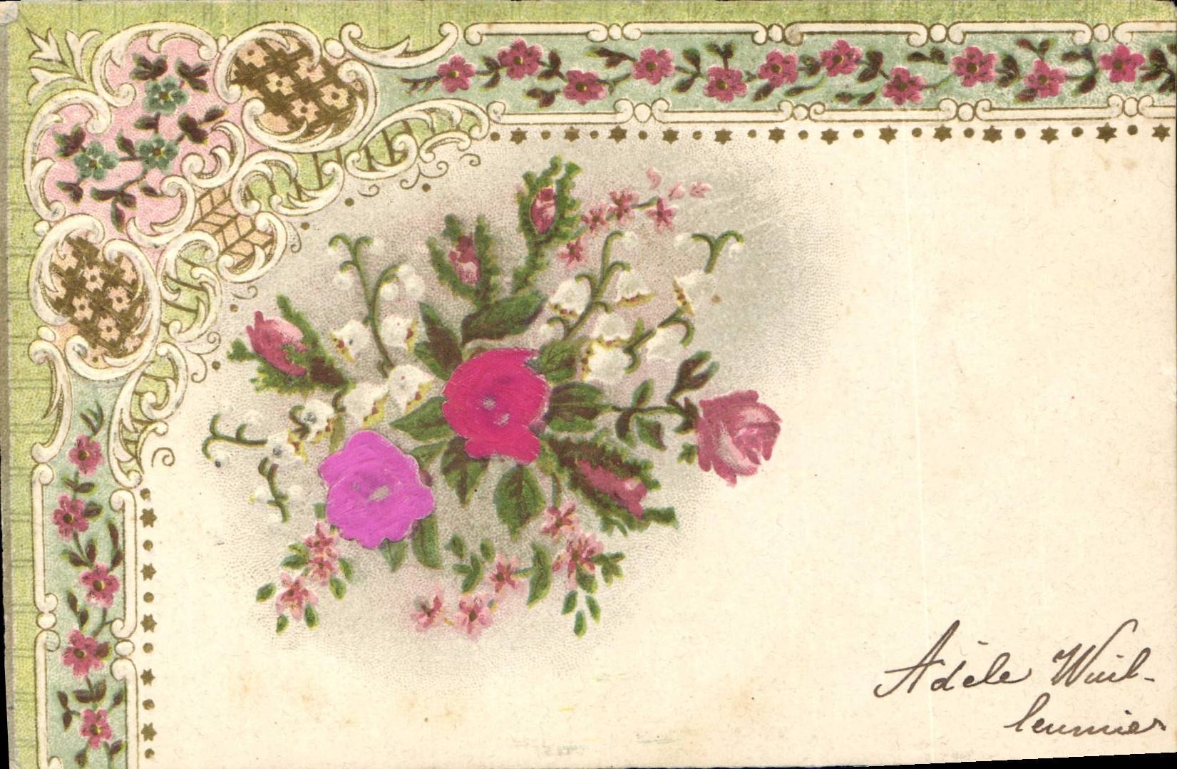 CPA Fantaisie Fleurs 