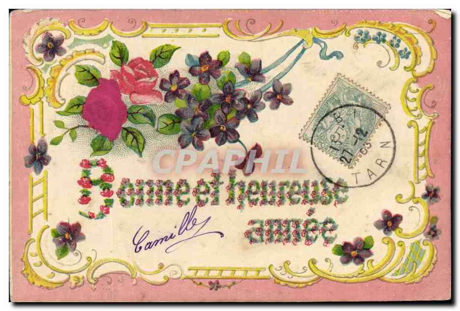 CPA Fantaisie Fleurs 