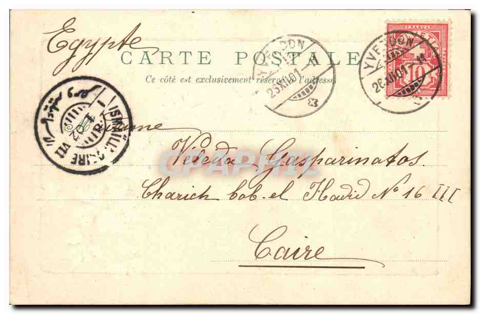 CPA Fantaisie Fleurs Trefles  — Verso