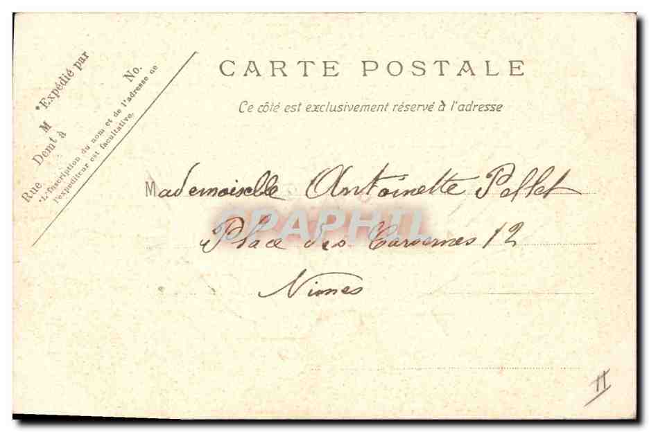 CPA Fantaisie Fleurs Colombes  — Rückseite