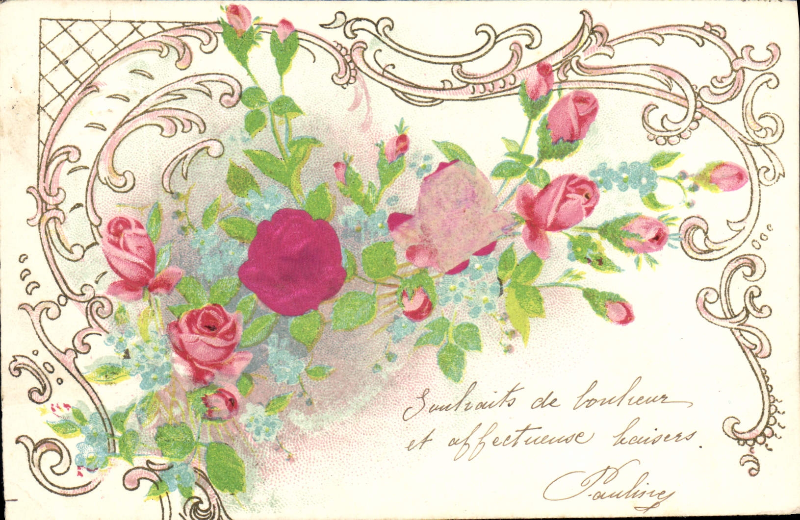 CPA Fantaisie Fleurs 