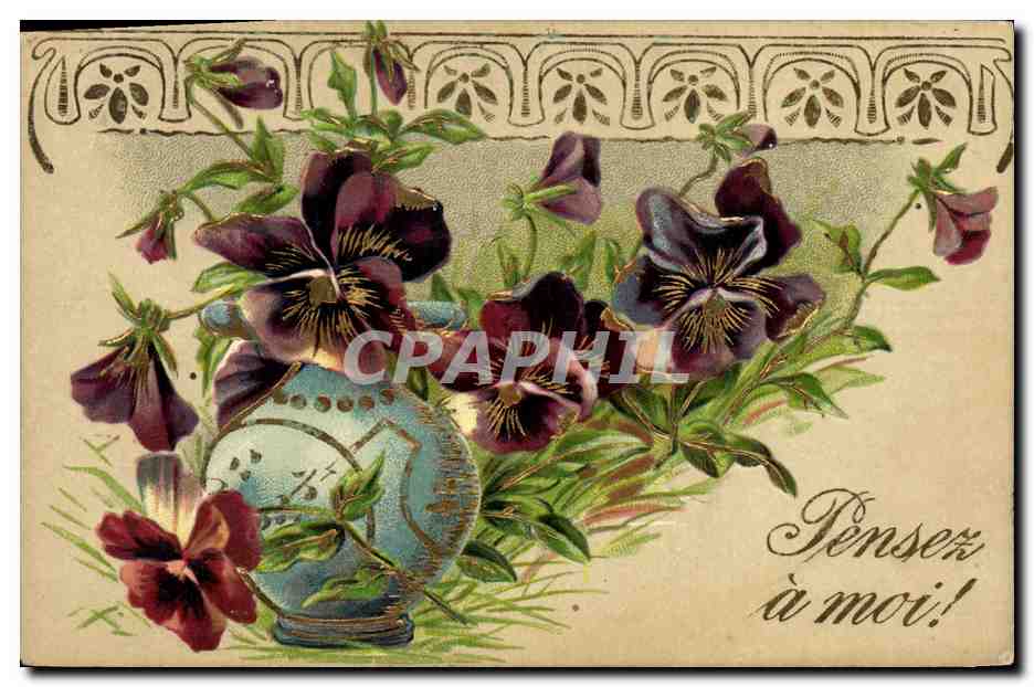CPA Fantaisie Fleurs 