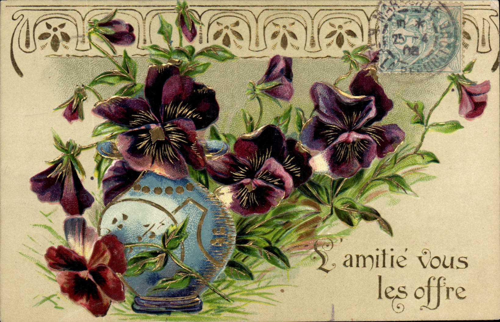 CPA Fantaisie Fleurs 