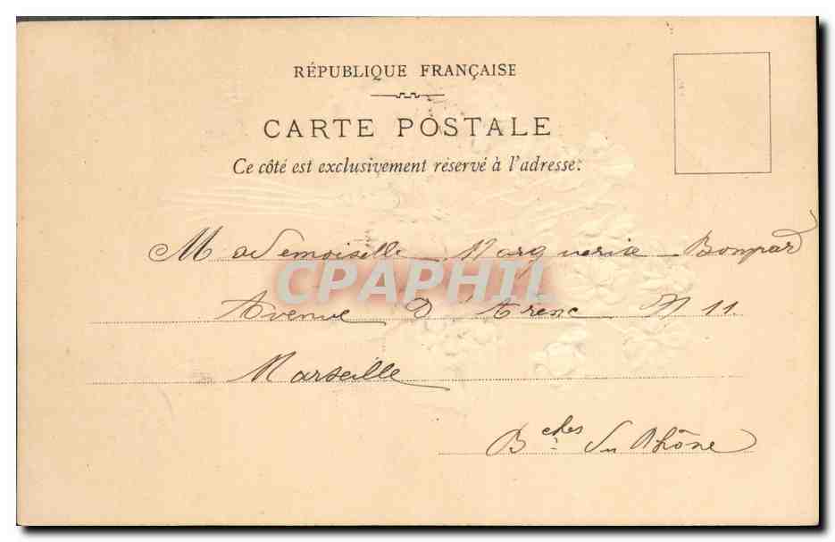 CPA Fantaisie Fleurs  — Rückseite