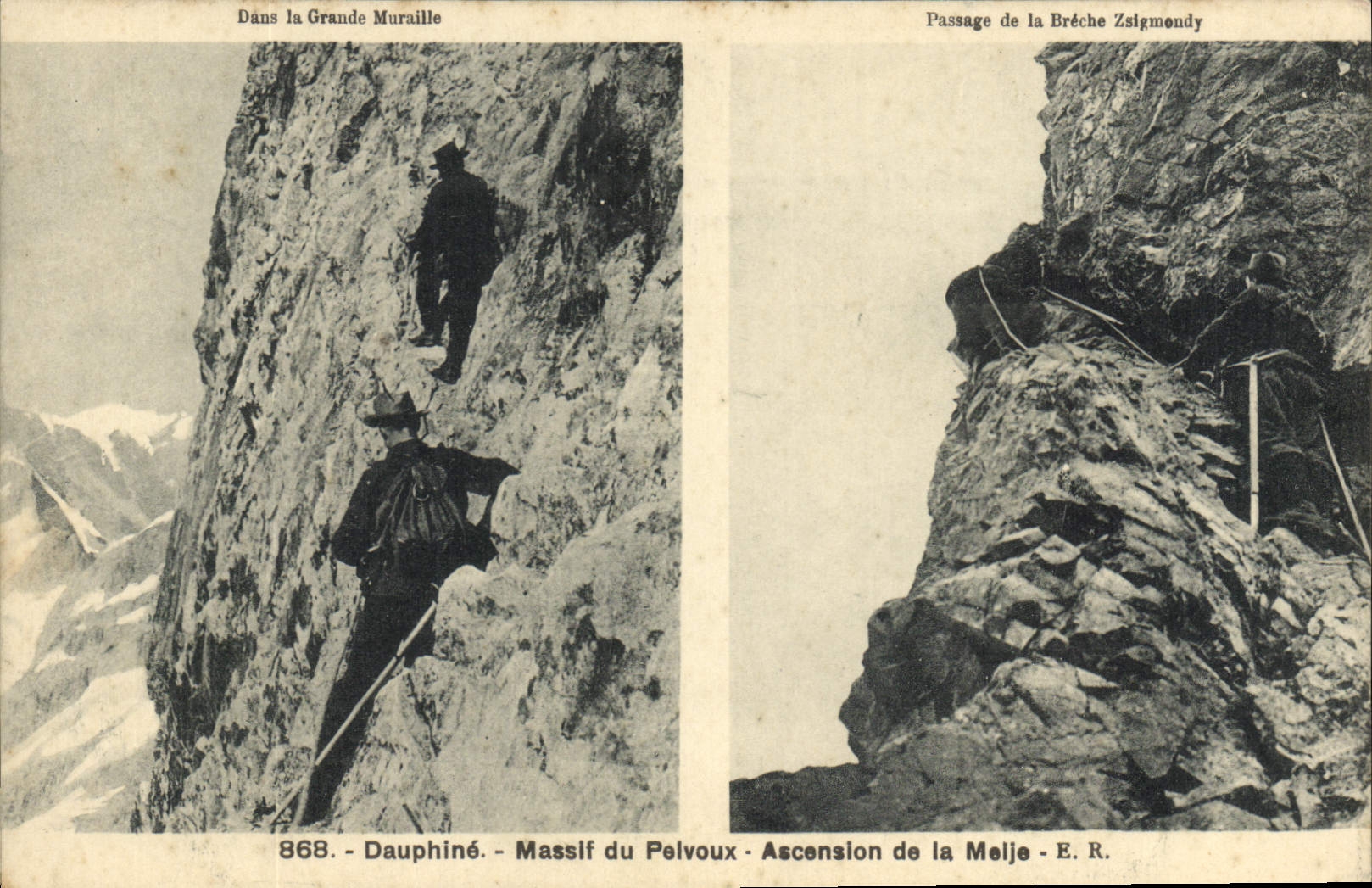 Ascension de la Brèche Zsigmendy — Massif du Pelvoux — E.R. — 868. Dauphiné