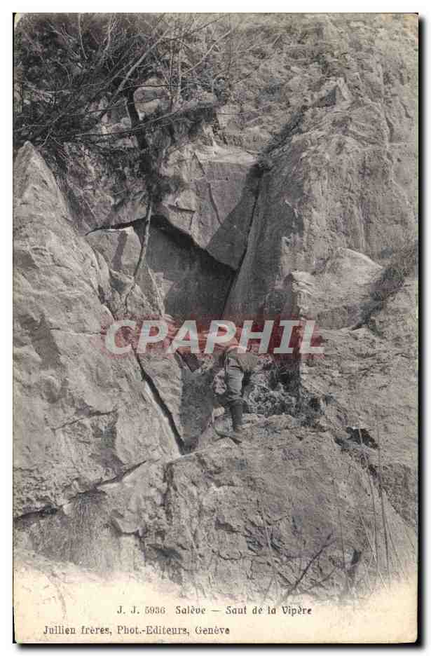 CPA Alpinisme Saleve Saut de la vipere SErpent 
