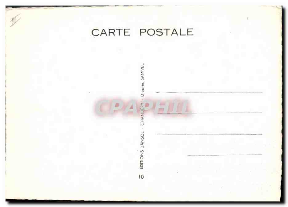 Ski alpin — Sujet humoristique — Éditions Jansol, n°10 — Verso