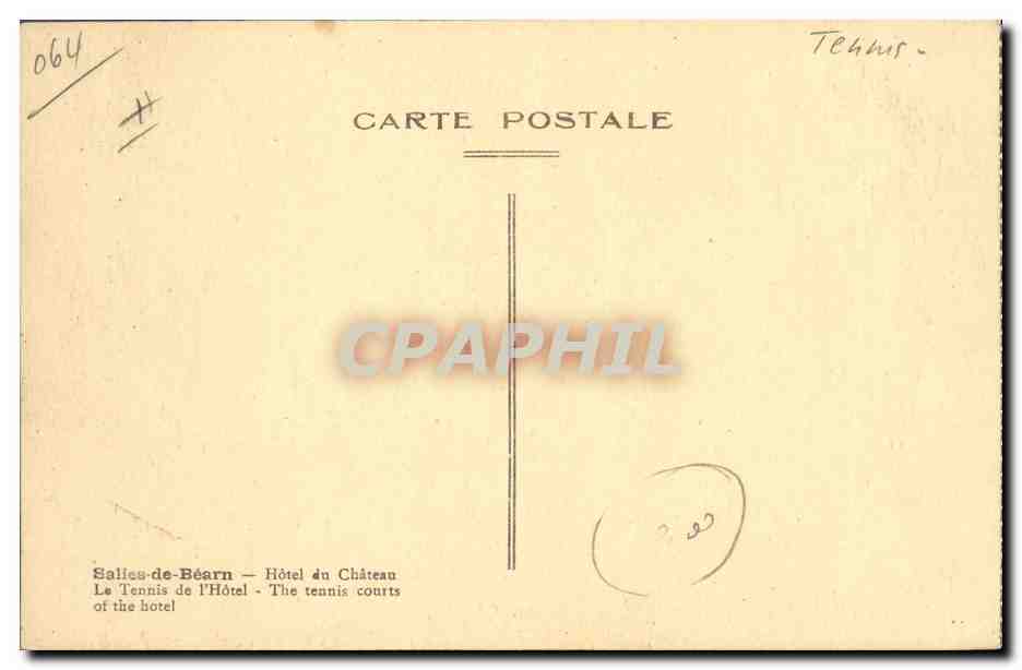 Salles-de-Béarn — Hôtel du Château — Le Tennis de l'Hôtel — Reverso