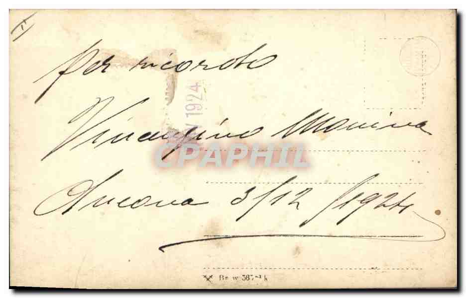 CARTE PHOTO Ancara Enfant Tennis  — Verso