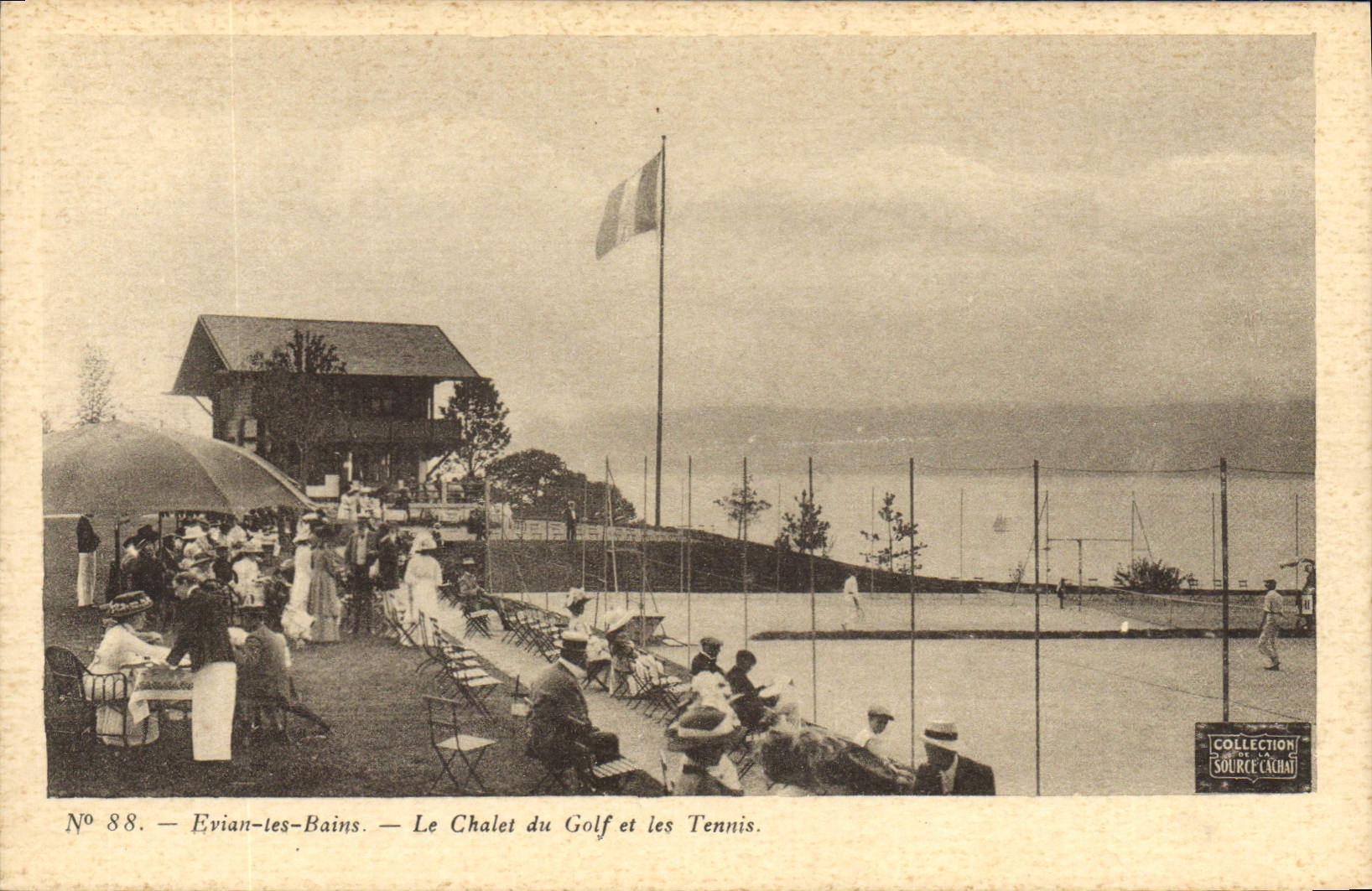 Evian-les-Bains — Le Chalet du Golf et les Tennis — Collection Sourcecachai, n°88