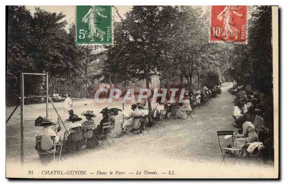 Châtel-Guyon — Dans le Parc — Le Tennis — LL.