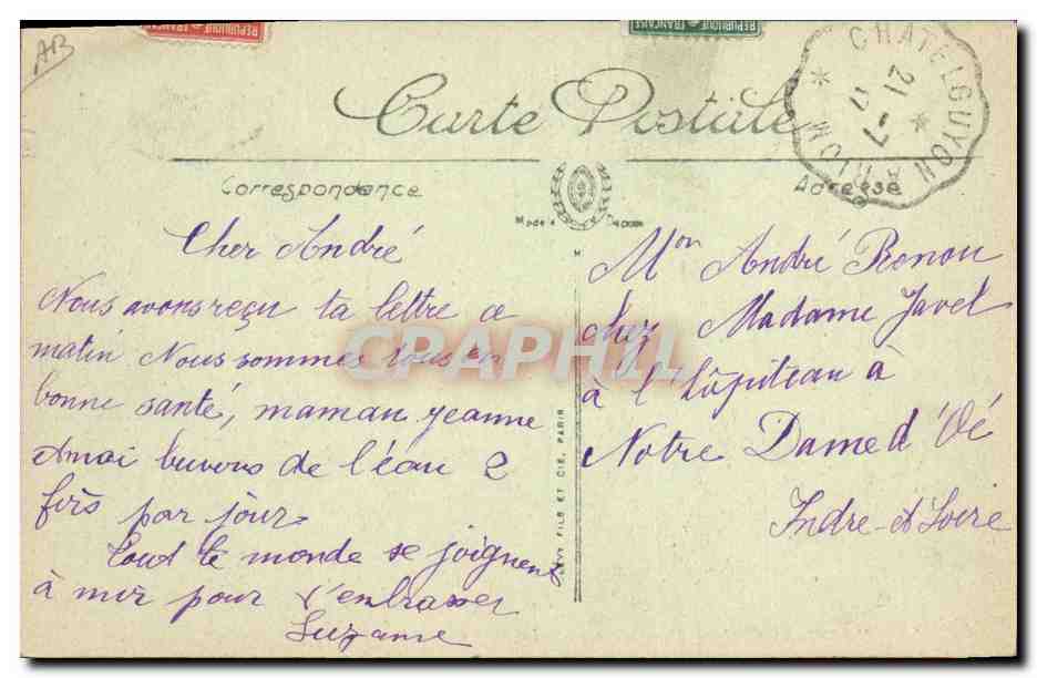 Châtel-Guyon — Dans le Parc — Le Tennis — LL. — Reverso