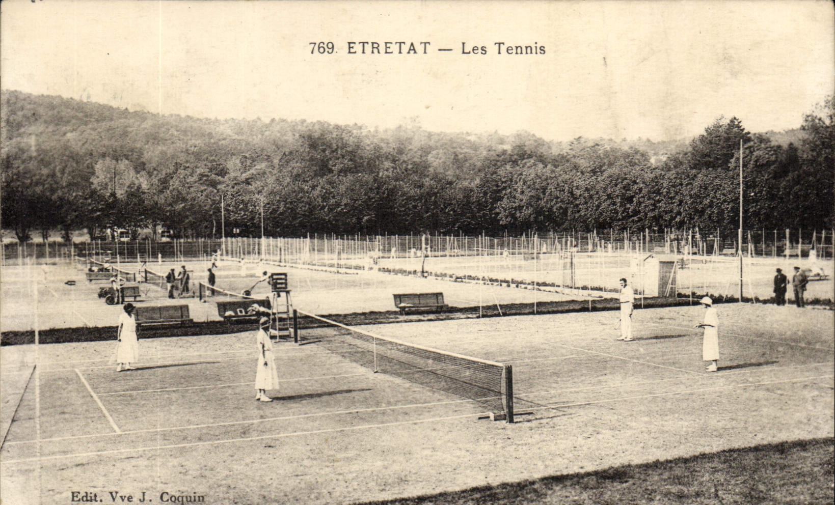Etretat — Les Tennis — Edit. Vve J. Coquin