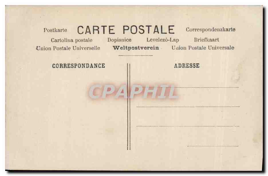 CPA Fantaisie Langage des timbres Zeppelin Dirigeable  — Rückseite