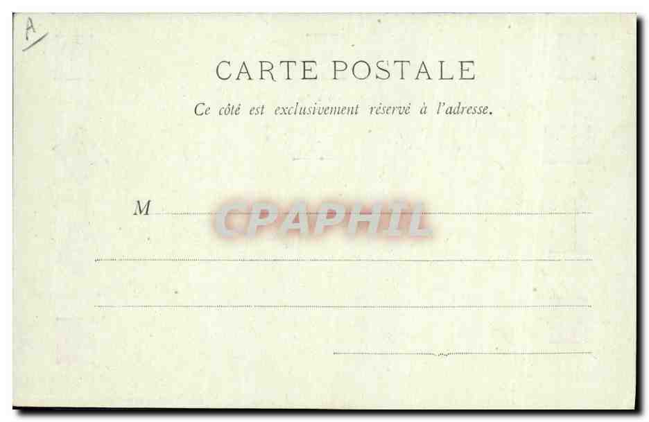 CPA Fantaisie Langage des timbres Type Mouchon  — Rückseite