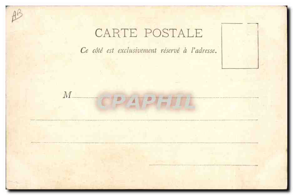 CPA Fantaisie Langage des timbres Type Sage  — Rückseite