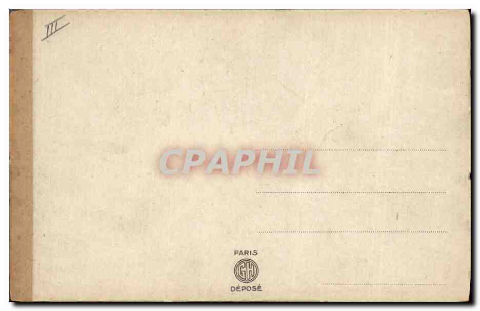 CPA Fantaisie Langage des timbres  — Rückseite