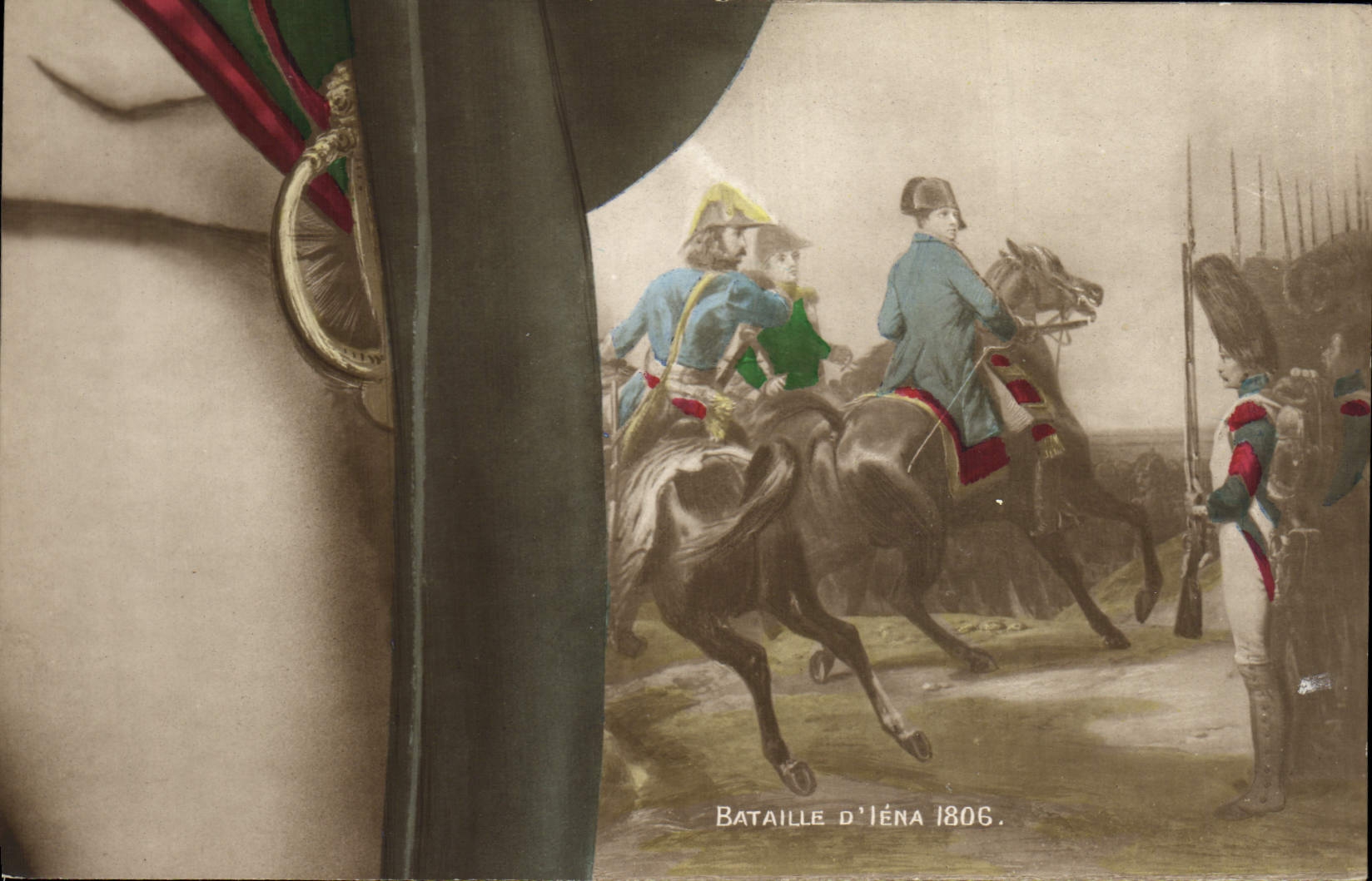 CPA Puzzle Napoleon 1er Bataille d'Iena 1806 