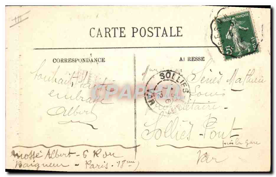CPA Arbre Saint Germain en Laye Le chene des Anglais — Verso