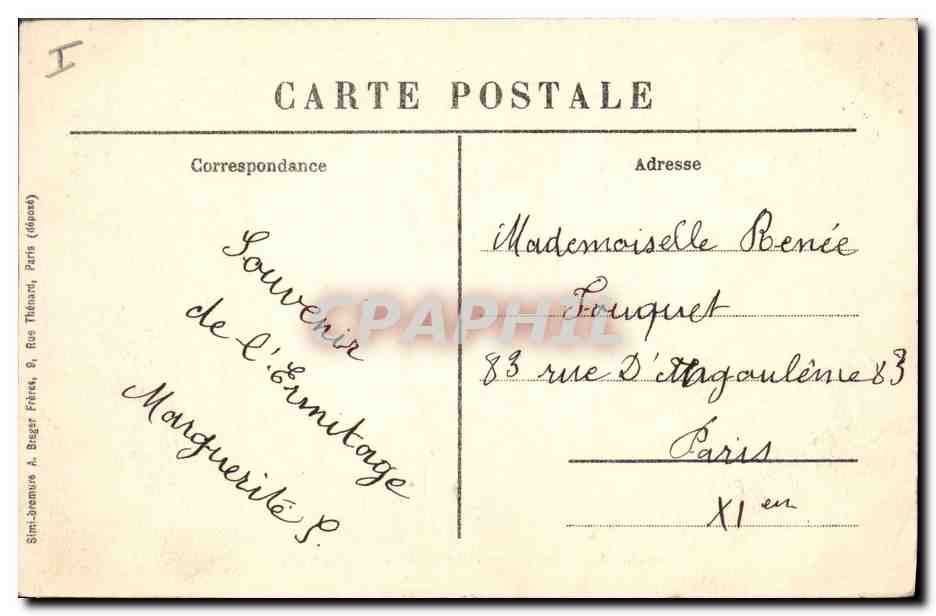 CPA Arbre Draveil Foret de Senart Carrefour du Chene prieur — Rückseite