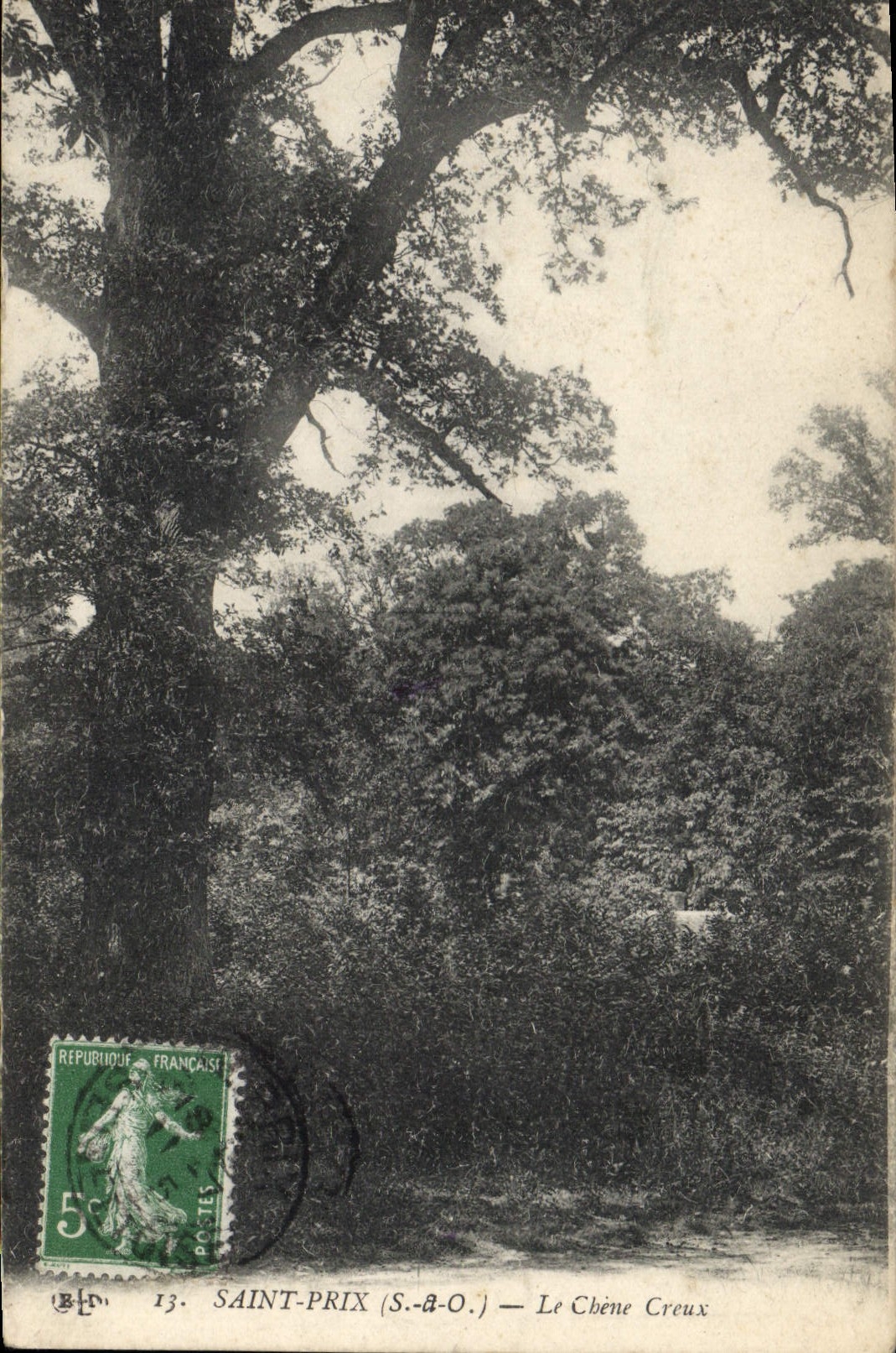 CPA Arbre Saint Prix le chene creux