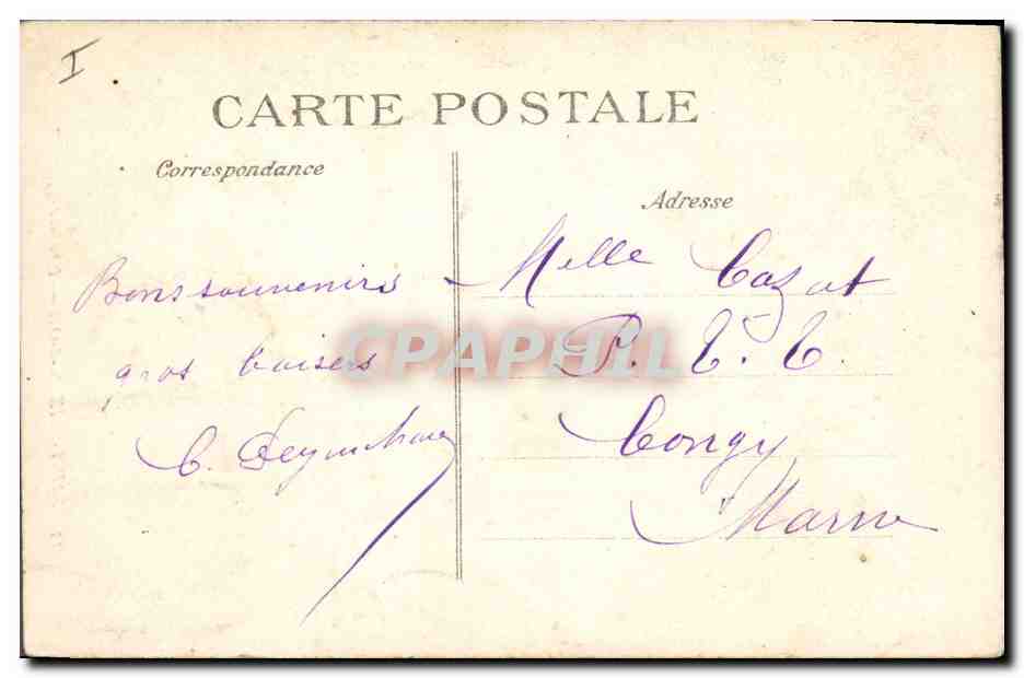 CPA Arbre Saint Prix le chene creux — Rückseite