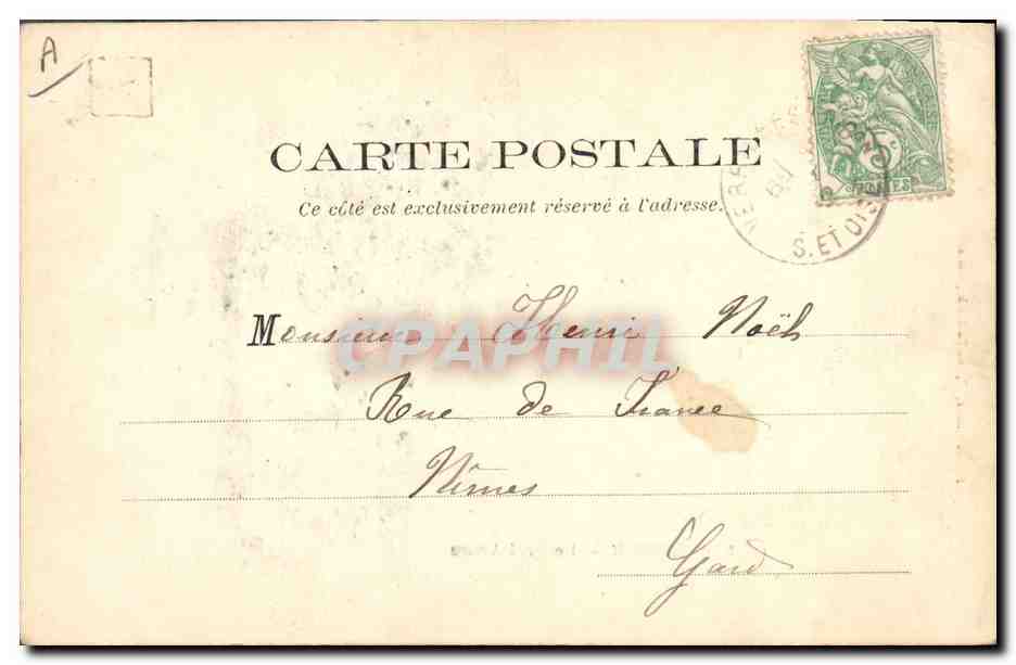 CPA Arbre Robinson Le vrai arbre  — Verso