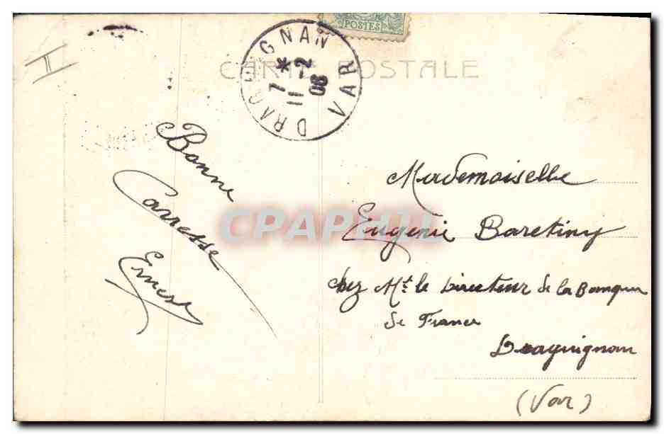 CPA Fantaisie Femme Lettres Lettre S Enfants  — Verso