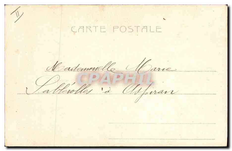 CPA Fantaisie Femme Lettres Lettre S Enfants  — Verso